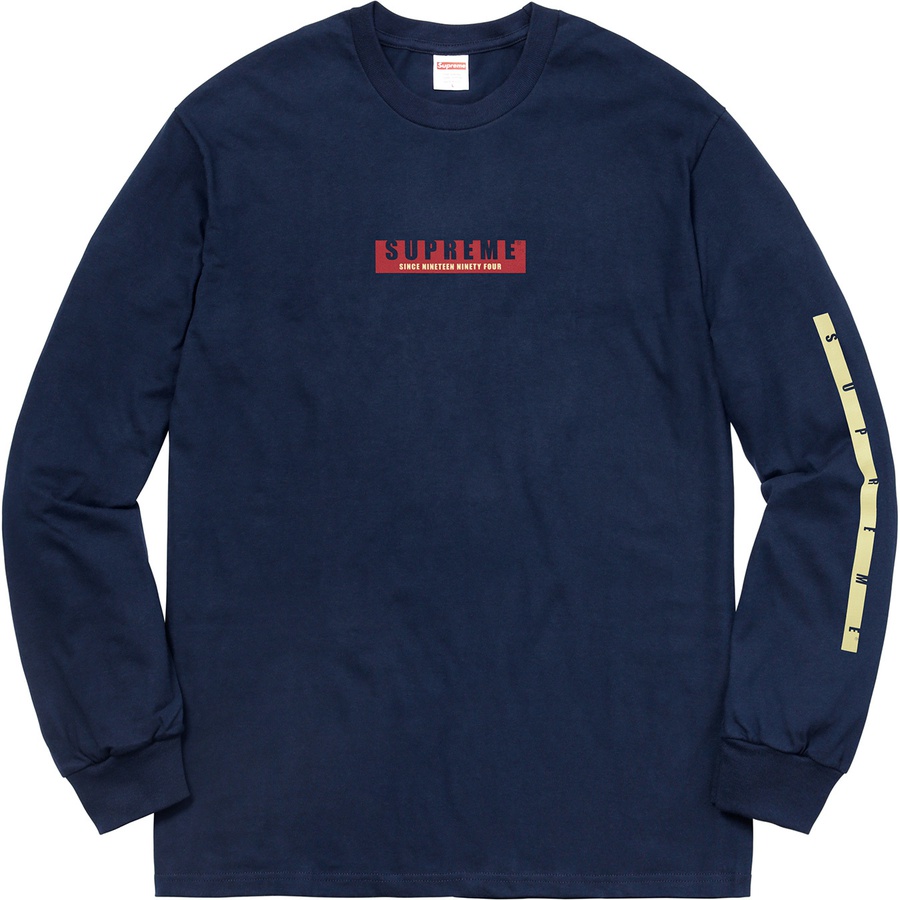 Details on 1994 L S Tee Navy from fall winter
                                                    2018 (Price is $40)