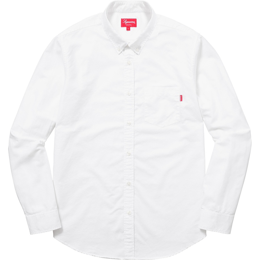 Details on Oxford Shirt White from fall winter 2018 (Price is $118)