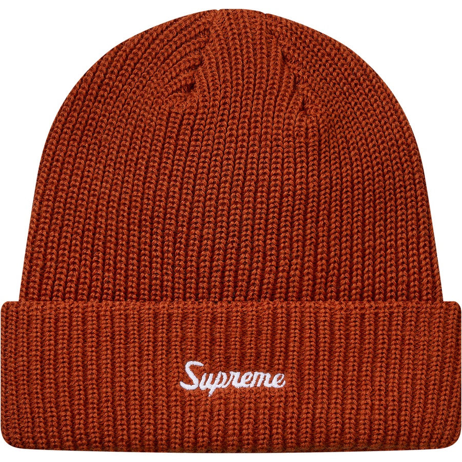 Details on Loose Gauge Beanie Rust from fall winter
                                                    2018 (Price is $32)