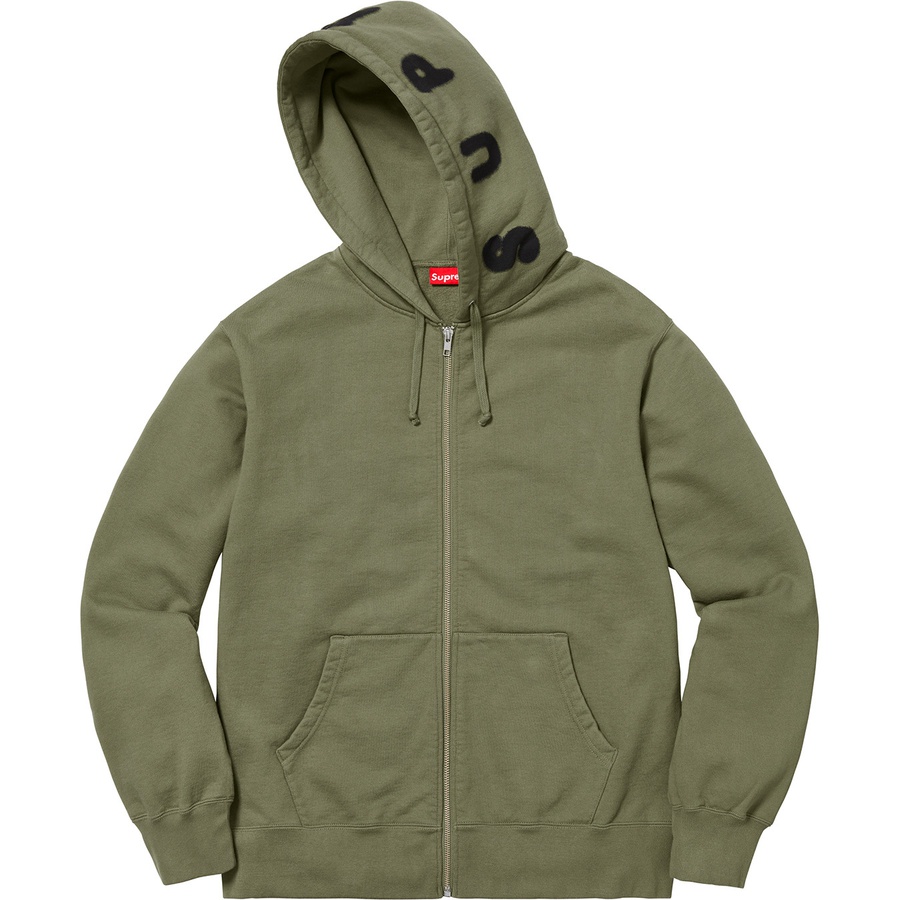 Details on Bone Zip Up Sweatshirt Light Olive from fall winter
                                                    2018 (Price is $168)