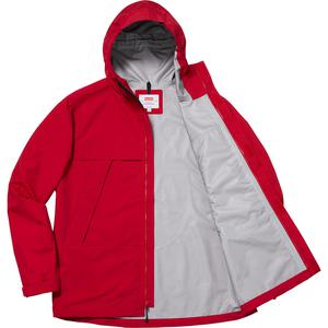 supreme taped seam jacket red