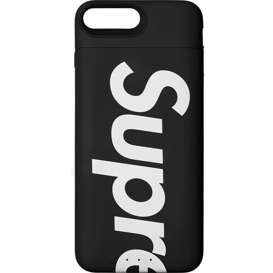 Details on Supreme mophie iPhone 8 Plus Juice Pack Air Black from fall winter
                                                    2018 (Price is $128)