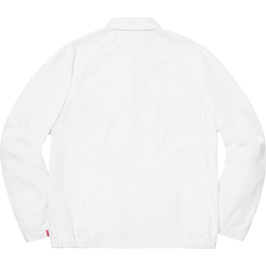 Details on Snap Front Twill Jacket White from fall winter
                                                    2018 (Price is $178)