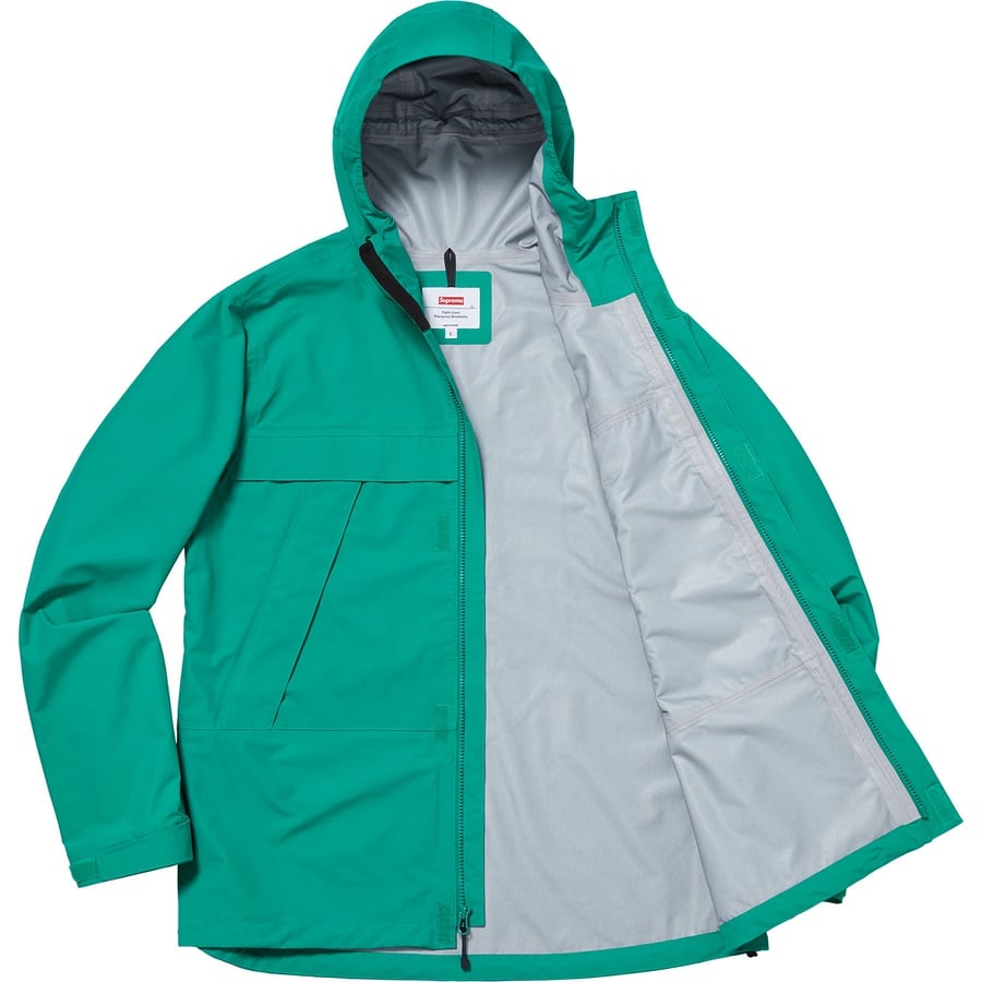 Details on Dog Taped Seam Jacket Teal from fall winter
                                                    2018 (Price is $328)