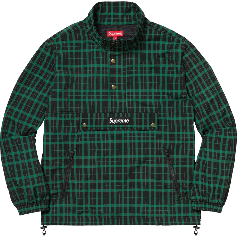Details on Nylon Plaid Pullover Green from fall winter
                                                    2018 (Price is $168)