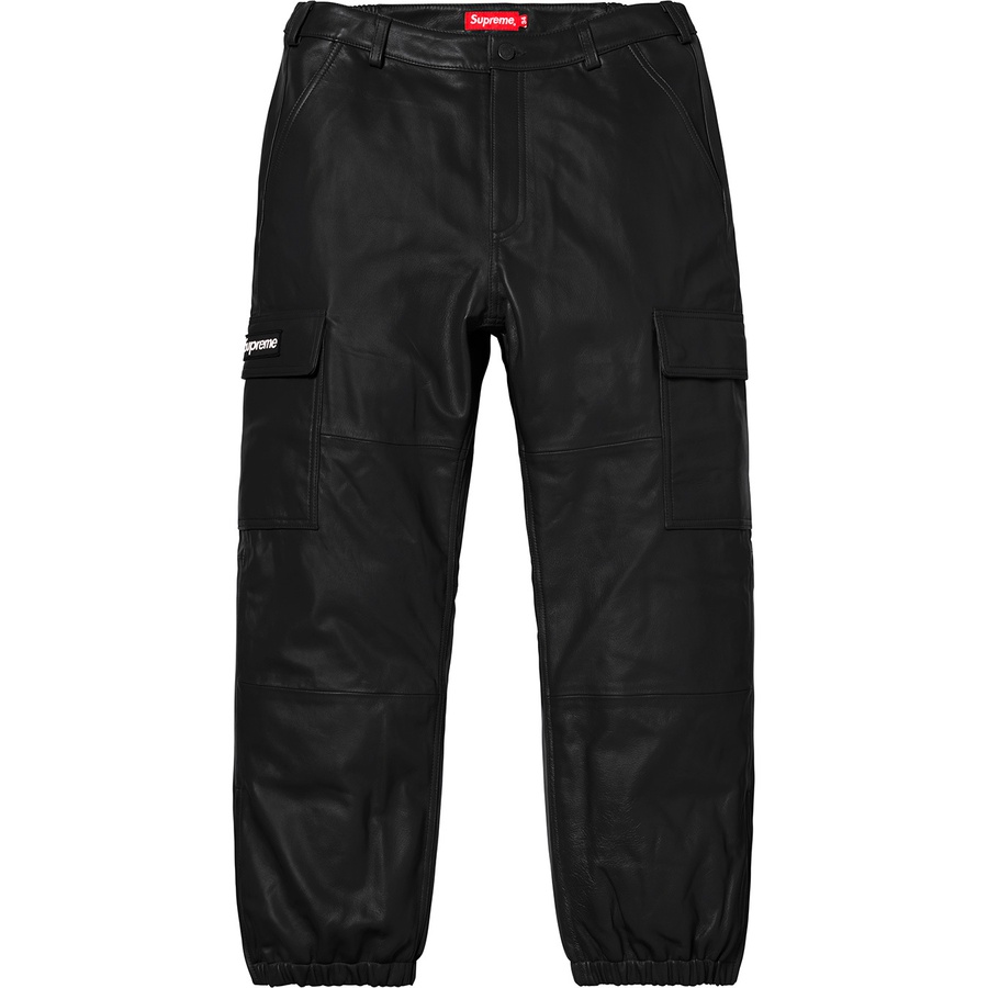 Details on Leather Cargo Pant Black from fall winter 2018 (Price is $498)