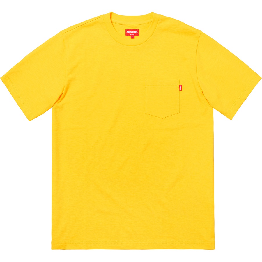 Details on S S Pocket Tee Yellow from fall winter 2018 (Price is $62)