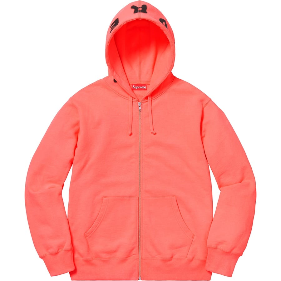 Details on Bone Zip Up Sweatshirt Fluorescent Pink from fall winter
                                                    2018 (Price is $168)