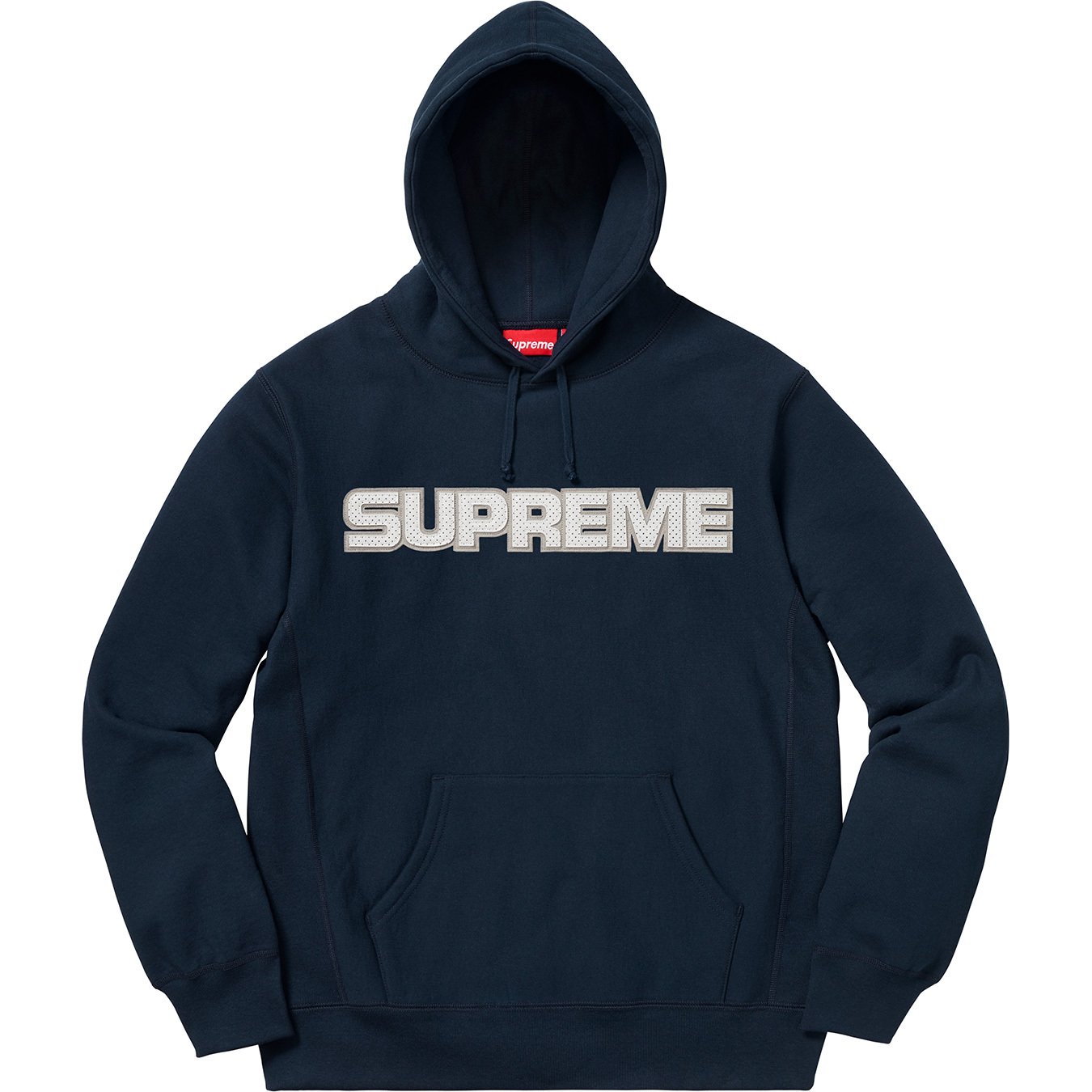 Perforated Leather Hooded Sweatshirt - fall winter 2018 - Supreme