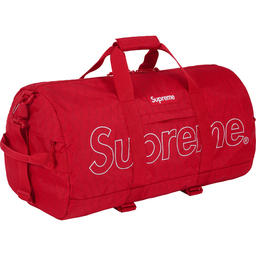 Details on Duffle Bag Red from fall winter
                                                    2018 (Price is $168)