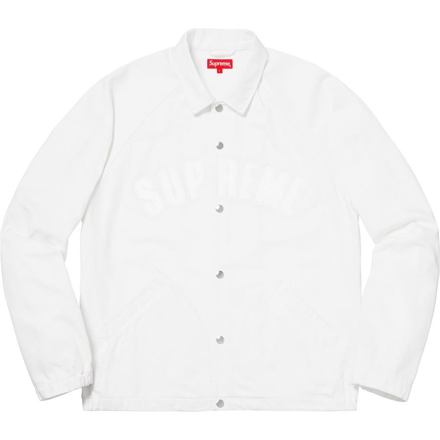 Details on Snap Front Twill Jacket White from fall winter
                                                    2018 (Price is $178)