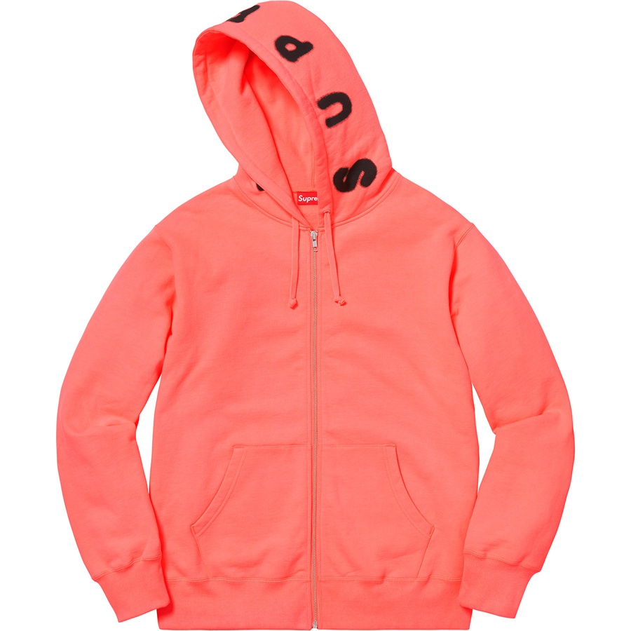 Details on Bone Zip Up Sweatshirt Fluorescent Pink from fall winter
                                                    2018 (Price is $168)