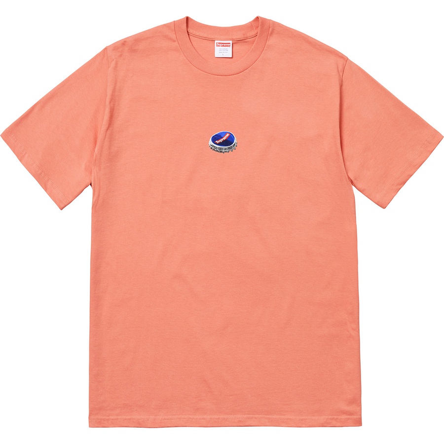 Details on Bottle Cap Tee Terra Cotta from fall winter 2018 (Price is $36)
