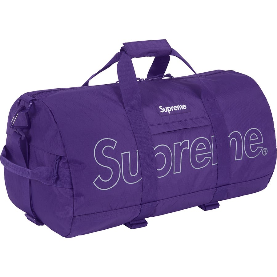 Details on Duffle Bag Purple from fall winter
                                                    2018 (Price is $168)