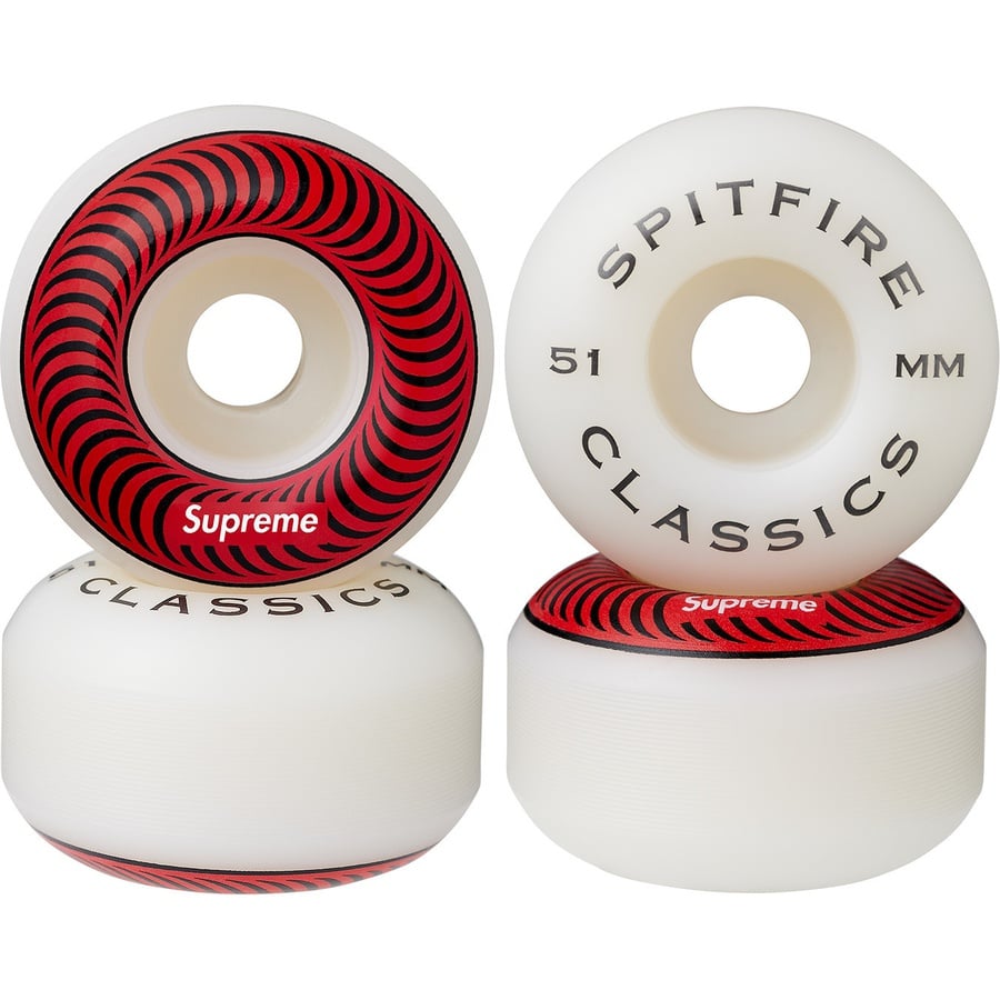 Details on Supreme Spitfire Classic Wheels (Set of 4) Red 51MM from fall winter
                                                    2018 (Price is $30)