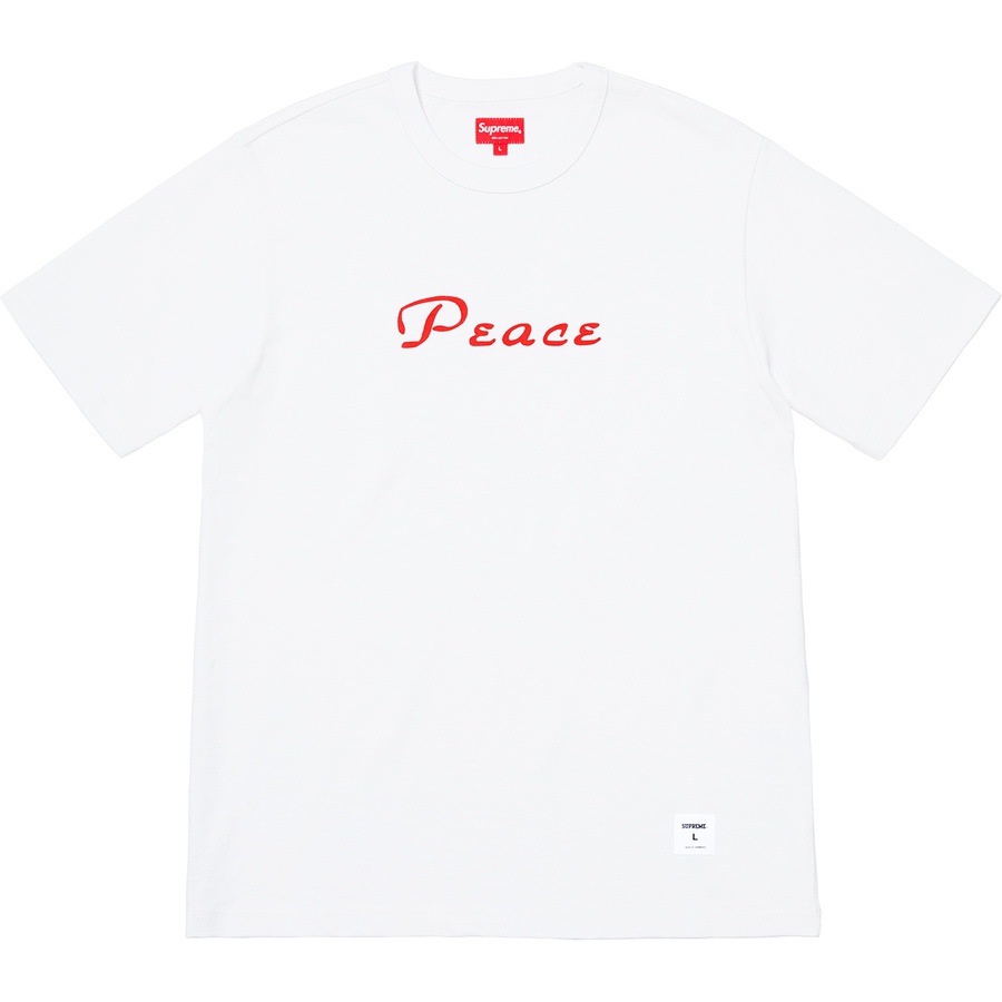 Details on Peace S S Top White from fall winter 2018 (Price is $78)