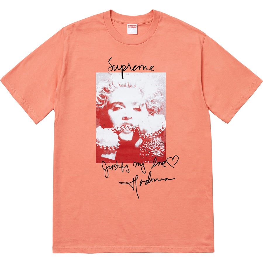 Details on Madonna Tee Terra Cotta from fall winter
                                                    2018 (Price is $48)