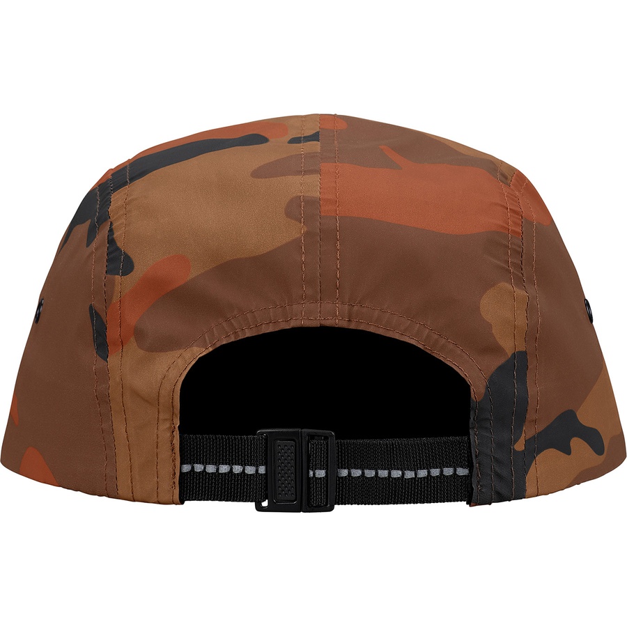 Details on Reflective Camo Camp Cap Orange Camo from fall winter 2018 (Price is $48)