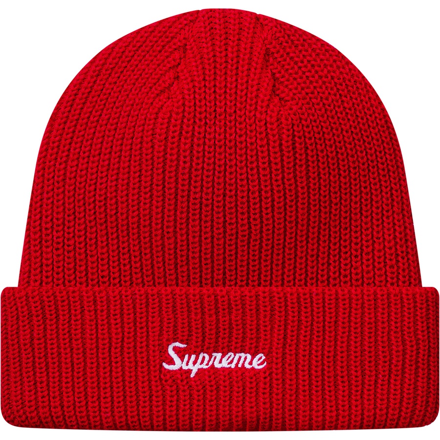 Details on Loose Gauge Beanie Red from fall winter
                                                    2018 (Price is $32)