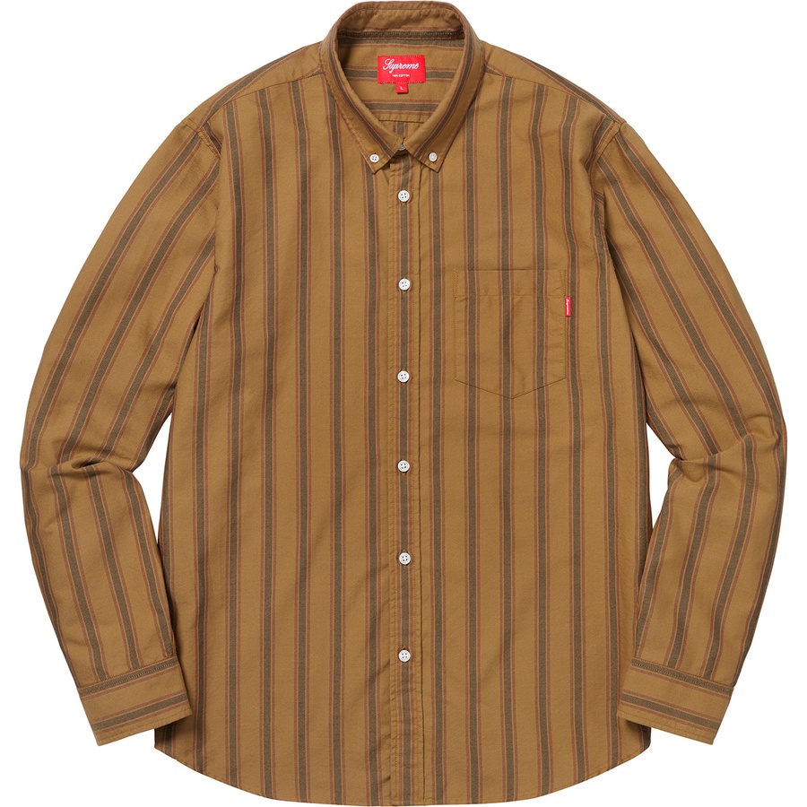 Details on Oxford Shirt Gold Stripe from fall winter 2018 (Price is $118)