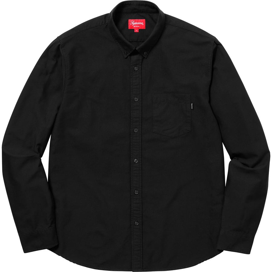 Details on Oxford Shirt Black from fall winter 2018 (Price is $118)