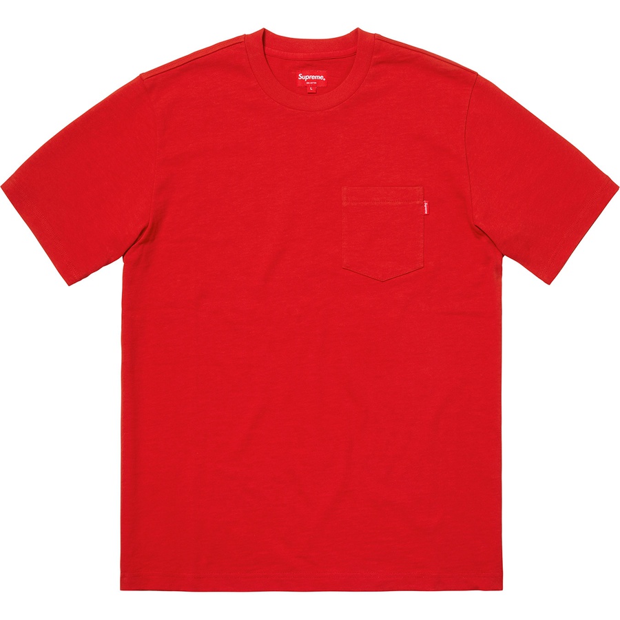 Details on S S Pocket Tee Red from fall winter 2018 (Price is $62)