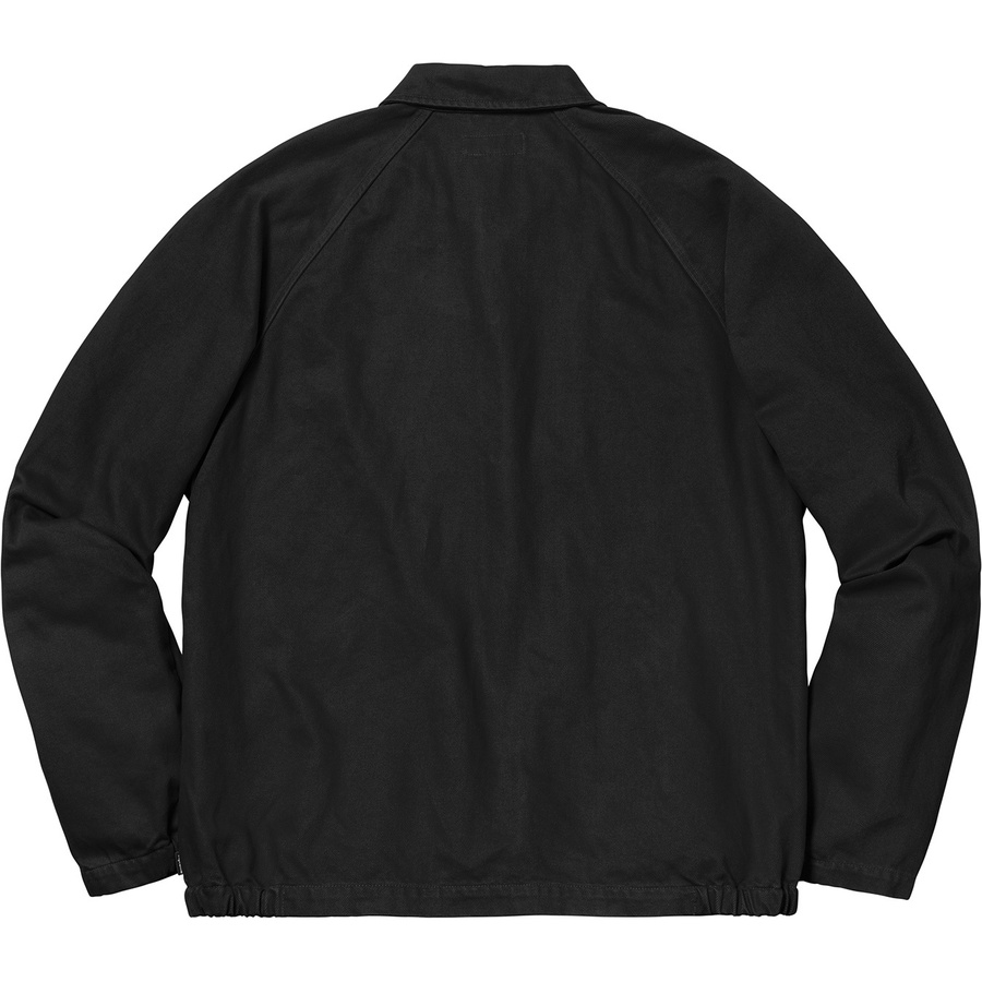Details on Snap Front Twill Jacket Black from fall winter 2018 (Price is $178)