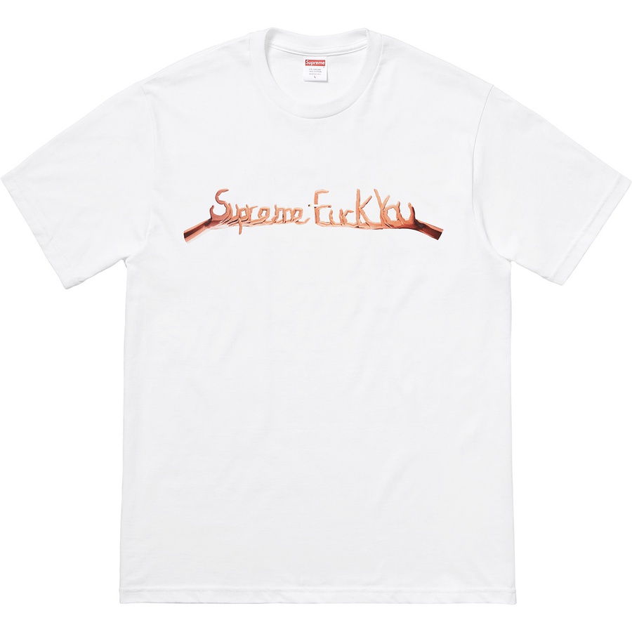Details on Fuck You Tee White from fall winter
                                                    2018 (Price is $36)