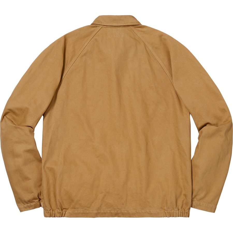 Details on Snap Front Twill Jacket Light Gold from fall winter 2018 (Price is $178)