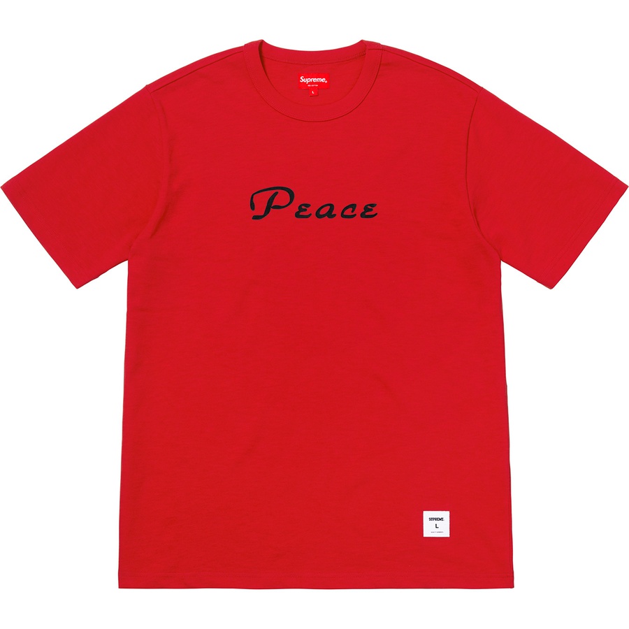 Details on Peace S S Top Red from fall winter
                                                    2018 (Price is $78)