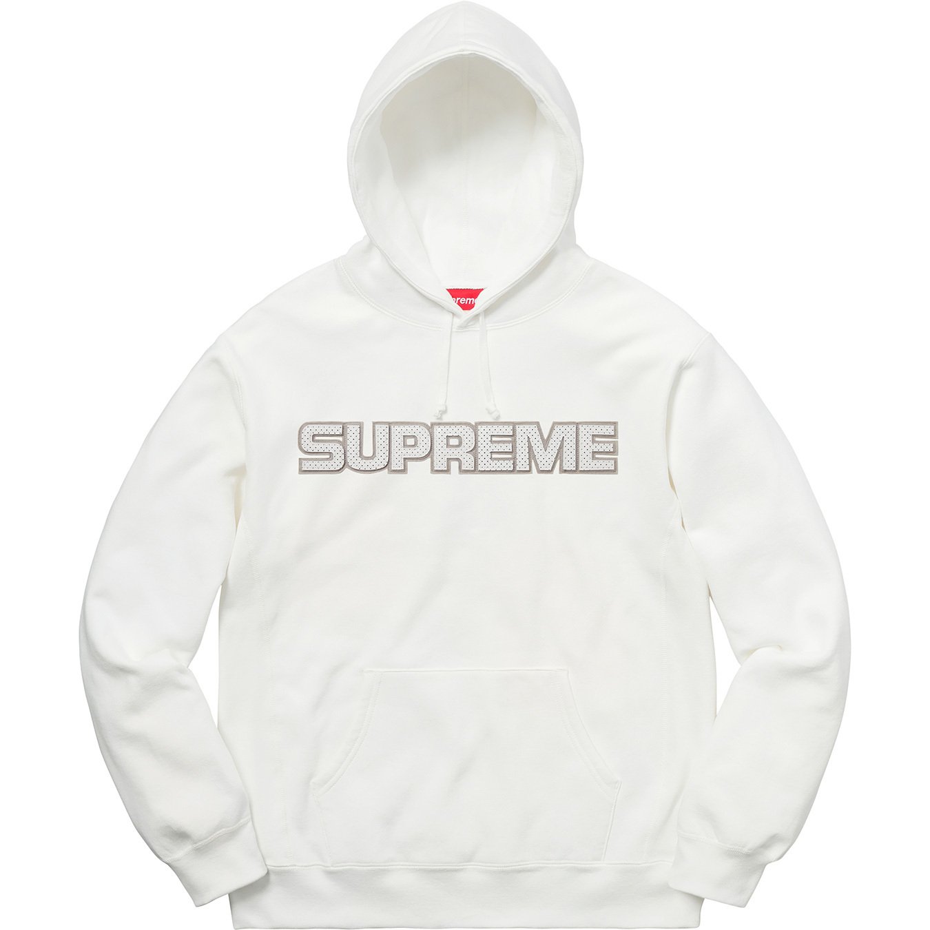 Perforated Leather Hooded Sweatshirt - fall winter 2018 - Supreme