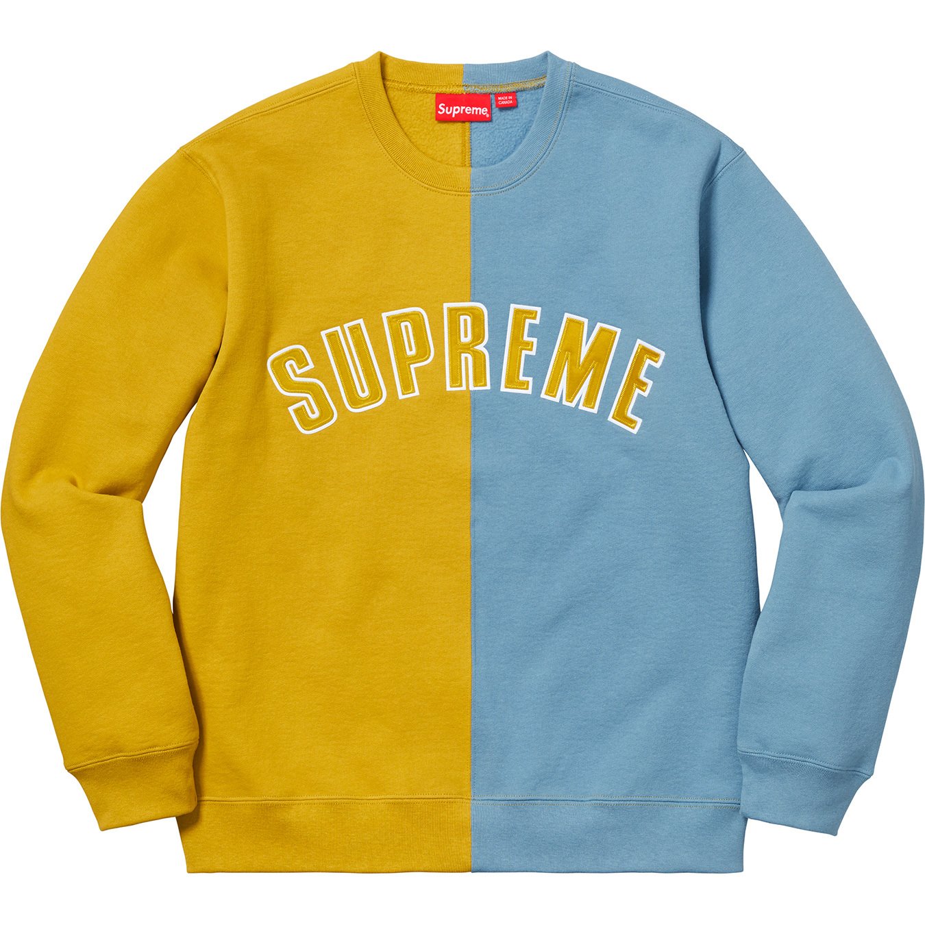 Details Supreme Split Crewneck Sweatshirt - Supreme Community