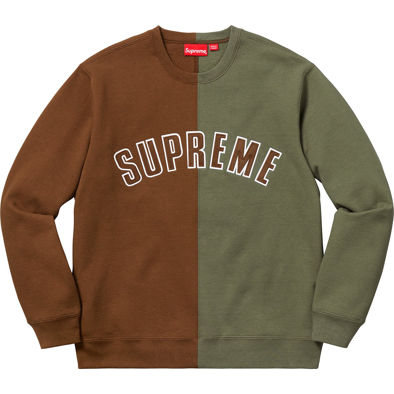 Split Crewneck Sweatshirt - fall winter 2018 - Supreme