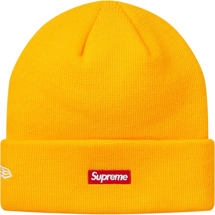 Details on New Era Script Beanie Yellow from fall winter 2018 (Price is $38)
