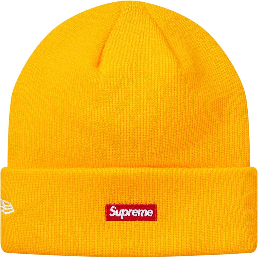 Details on New Era Script Beanie Yellow from fall winter
                                                    2018 (Price is $38)