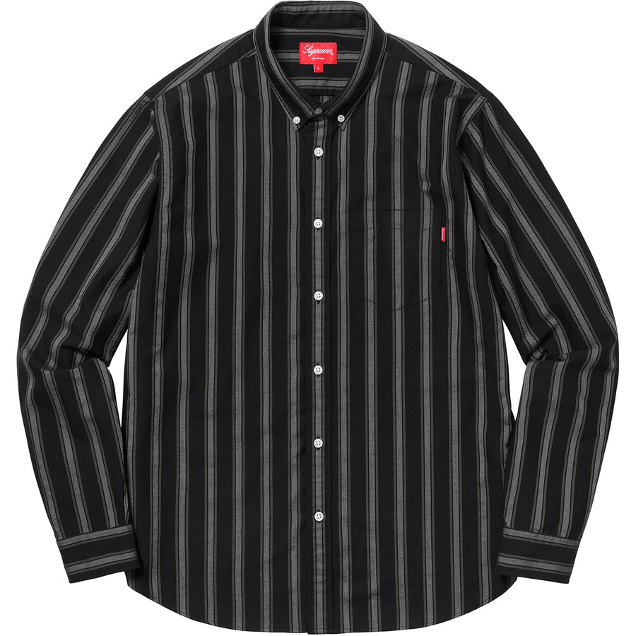 Details on Oxford Shirt Black Stripe from fall winter 2018 (Price is $118)