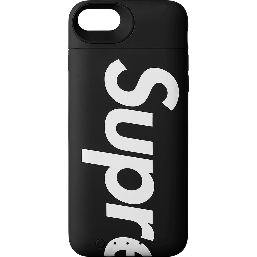 Details on Supreme mophie iPhone 8 Juice Pack Air Black from fall winter
                                                    2018 (Price is $128)