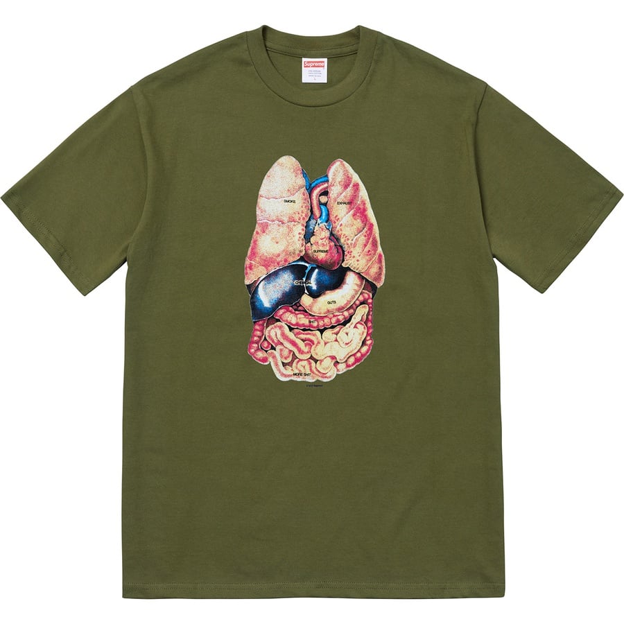 Details on Guts Tee Olive from fall winter
                                                    2018 (Price is $36)