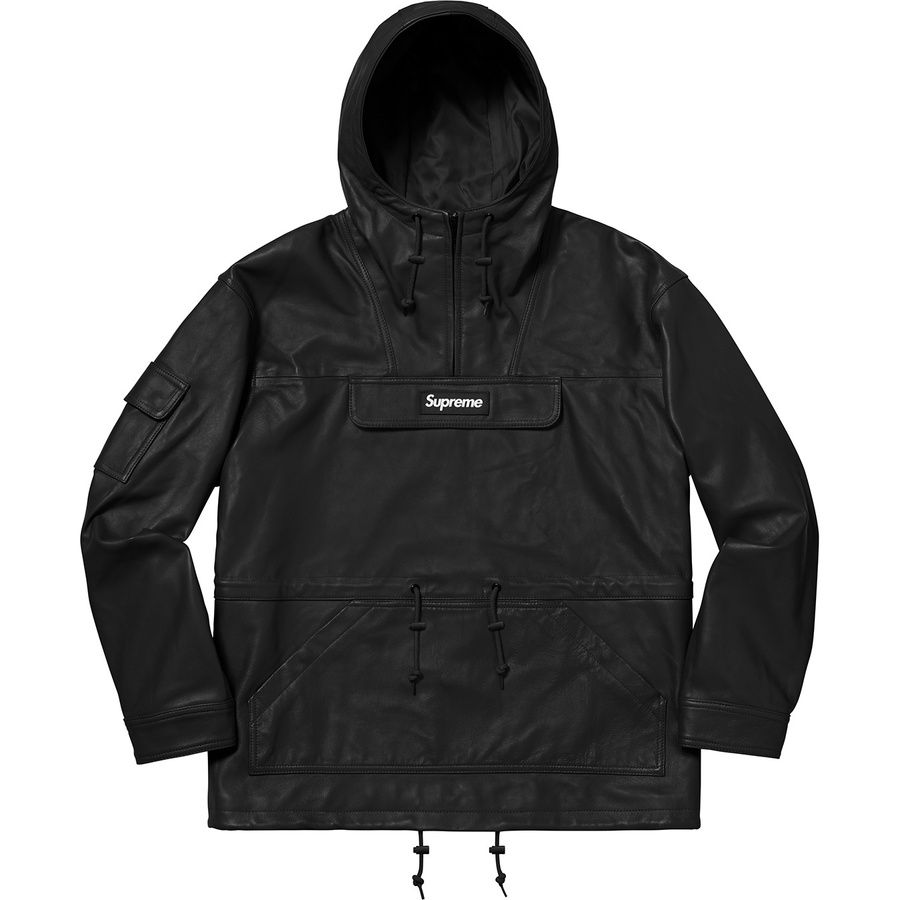 Details on Leather Anorak Black from fall winter
                                                    2018 (Price is $698)