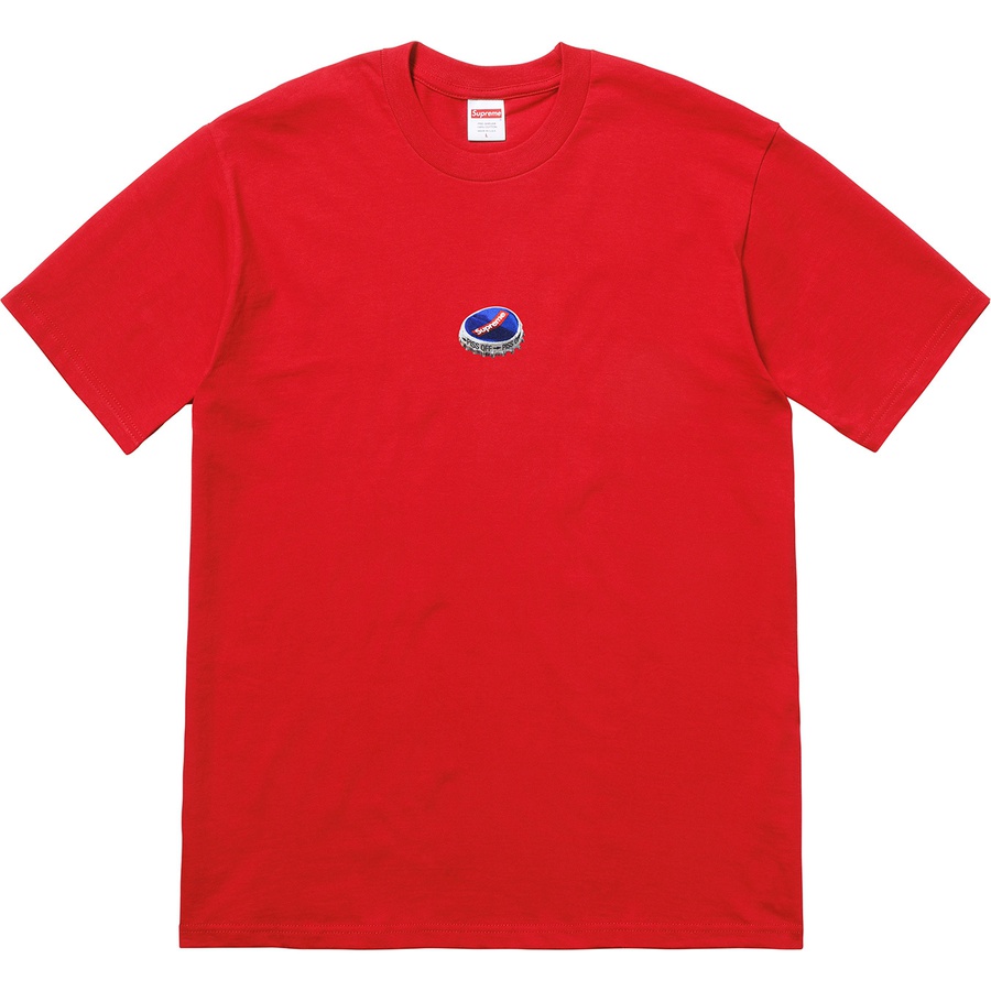 Details on Bottle Cap Tee Red from fall winter
                                                    2018 (Price is $36)