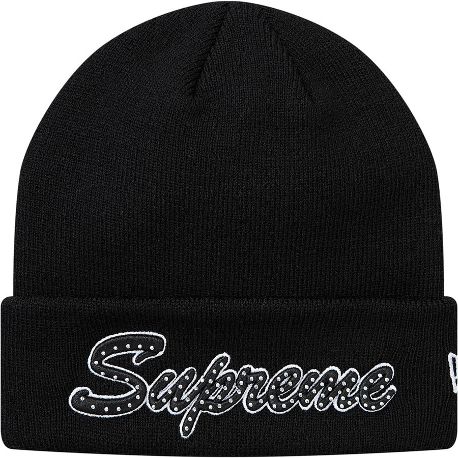 Details on New Era Script Beanie Black from fall winter
                                                    2018 (Price is $38)
