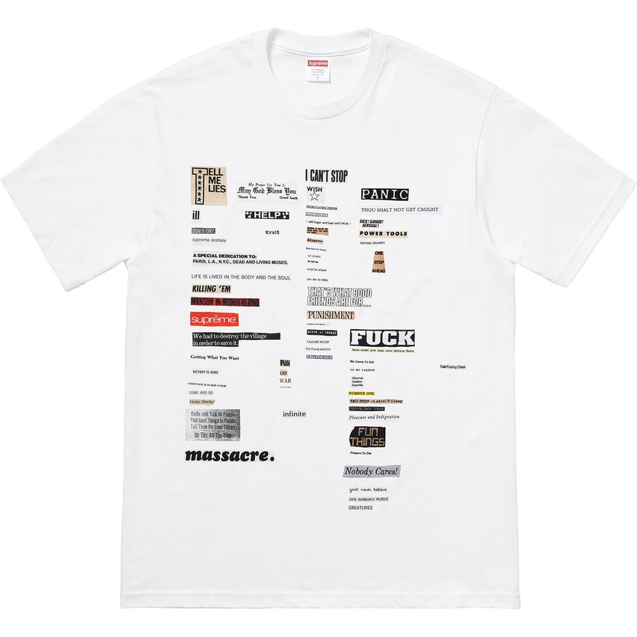 Details on Cutouts Tee White from fall winter
                                                    2018 (Price is $36)