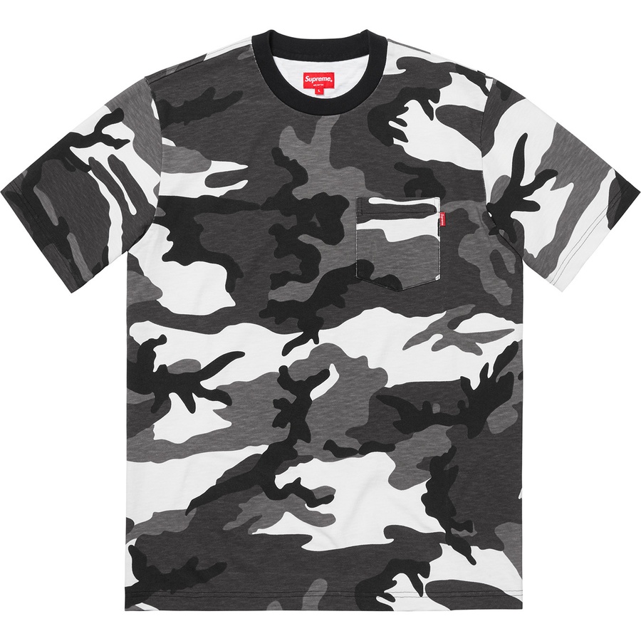 Details on S S Pocket Tee Snow Camo from fall winter
                                                    2018 (Price is $62)