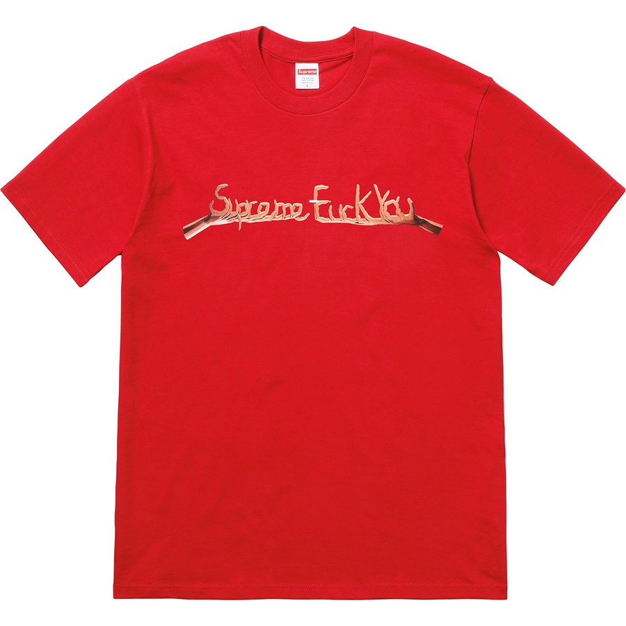 Details on Fuck You Tee Red from fall winter
                                                    2018 (Price is $36)
