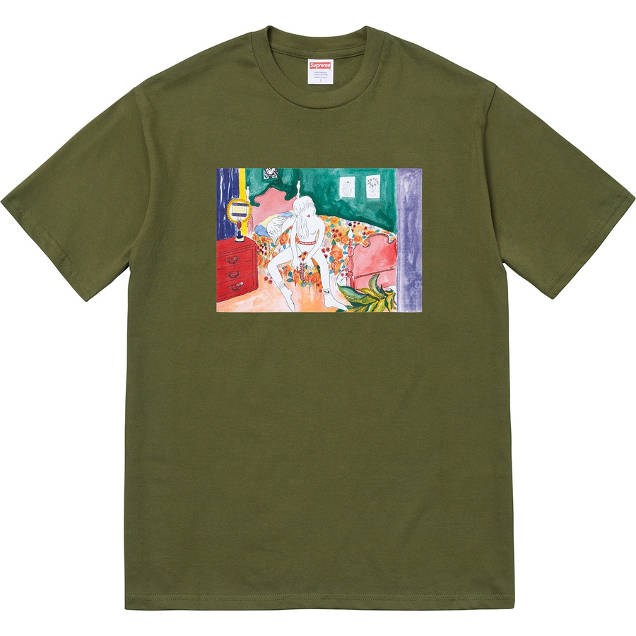 Details on Bedroom Tee Olive from fall winter 2018 (Price is $36)