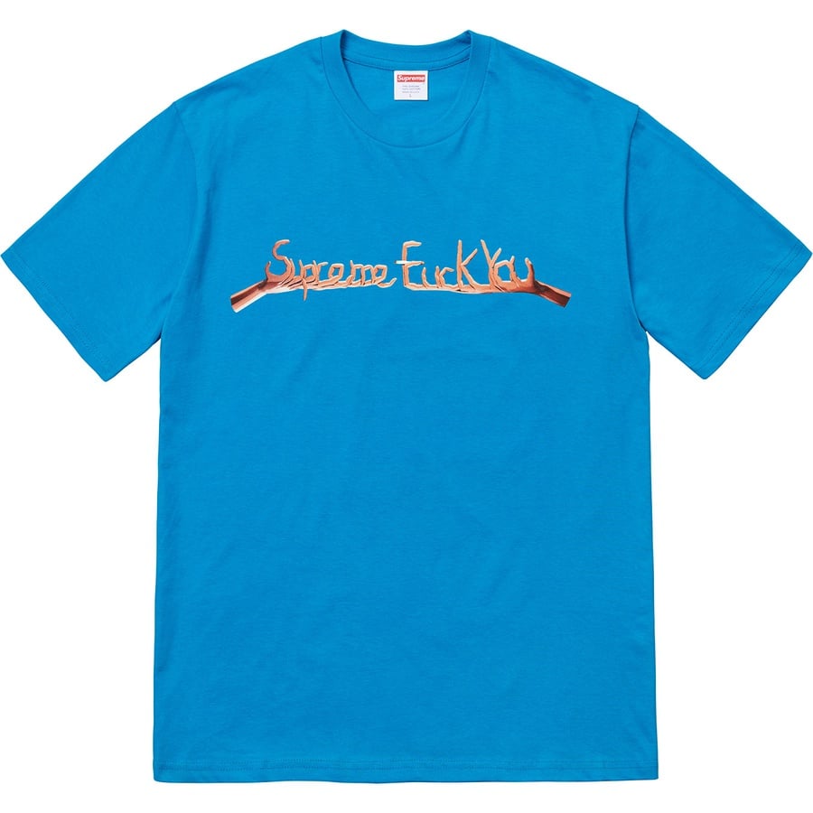 Details on Fuck You Tee Bright Blue from fall winter
                                                    2018 (Price is $36)