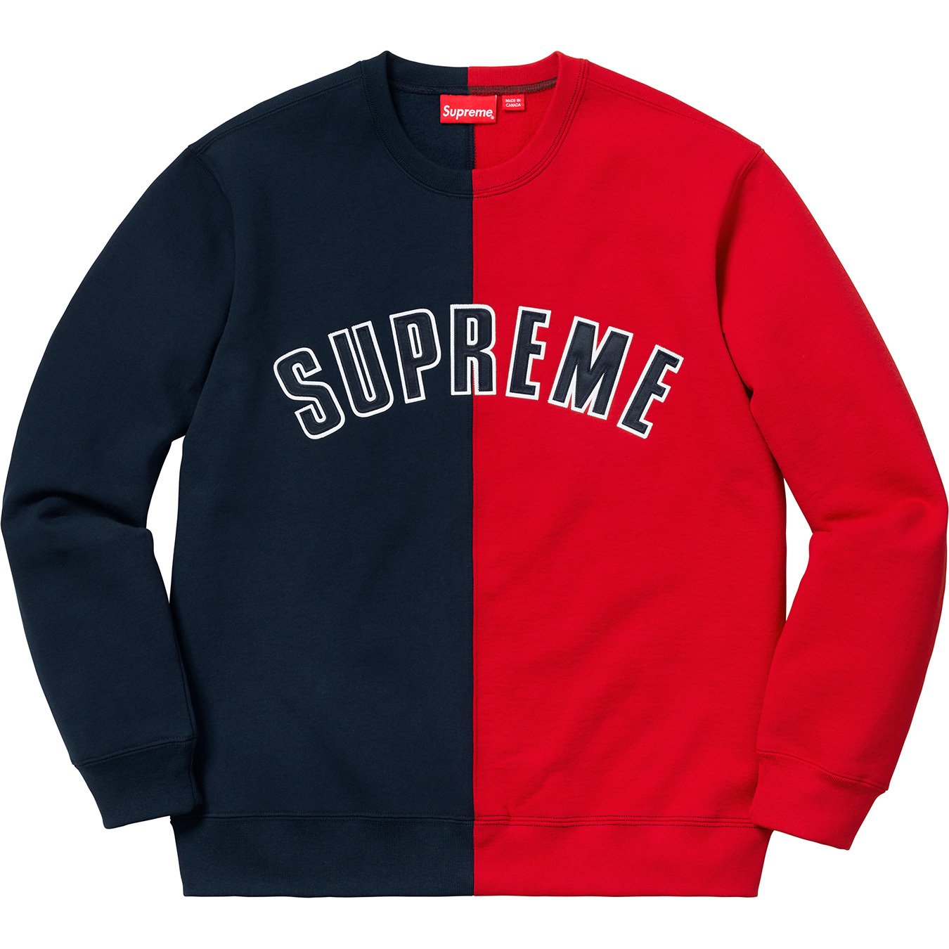 Split Crewneck Sweatshirt - fall winter 2018 - Supreme