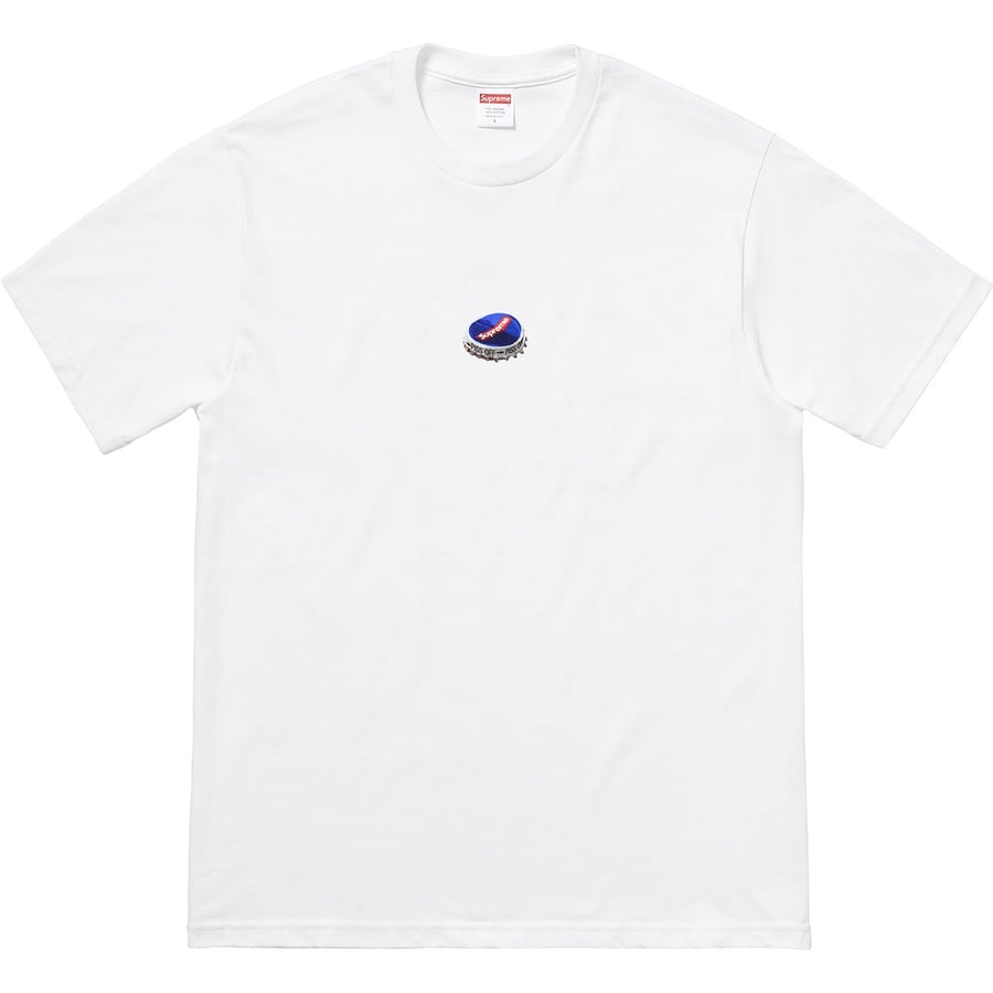 Details on Bottle Cap Tee White from fall winter
                                                    2018 (Price is $36)