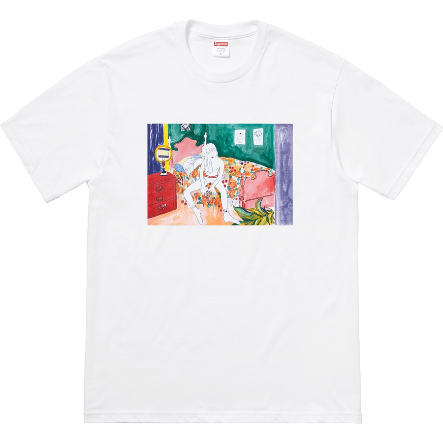 Details on Bedroom Tee White from fall winter 2018 (Price is $36)