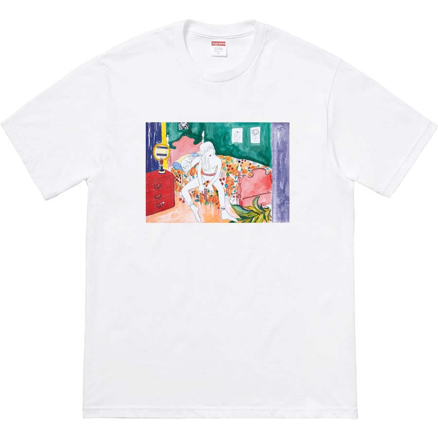 Details on Bedroom Tee White from fall winter
                                                    2018 (Price is $36)